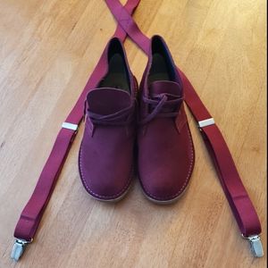 Boys Clarks and Suspenders